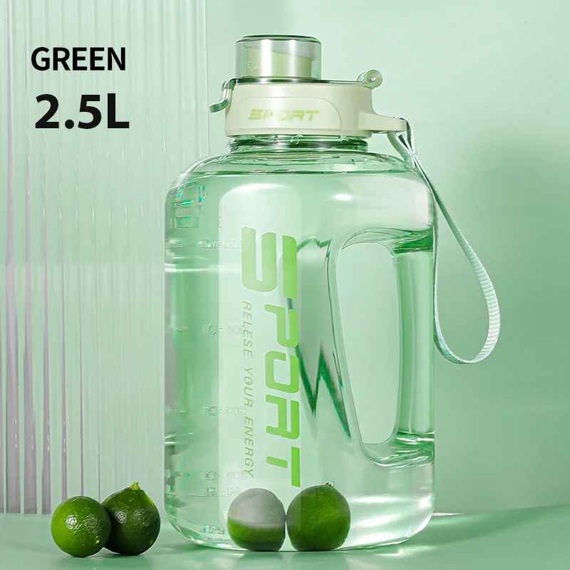 Bouteille d'eau de grande capacité 1,7 l/2,5 l Sport belly - The Sport Shop