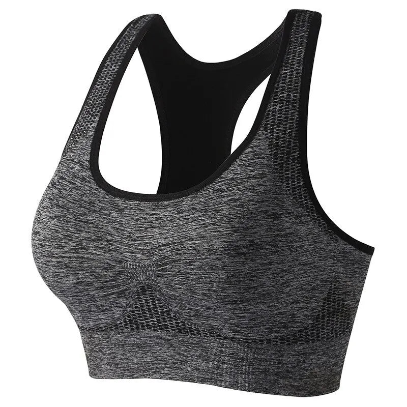Femmes de Sport D'entraînement Bras Fitness Dos Nu Rembourré Ivy Faible Impact Soutien - Gorge Yoga Récolte Débardeur - The Sport Shop