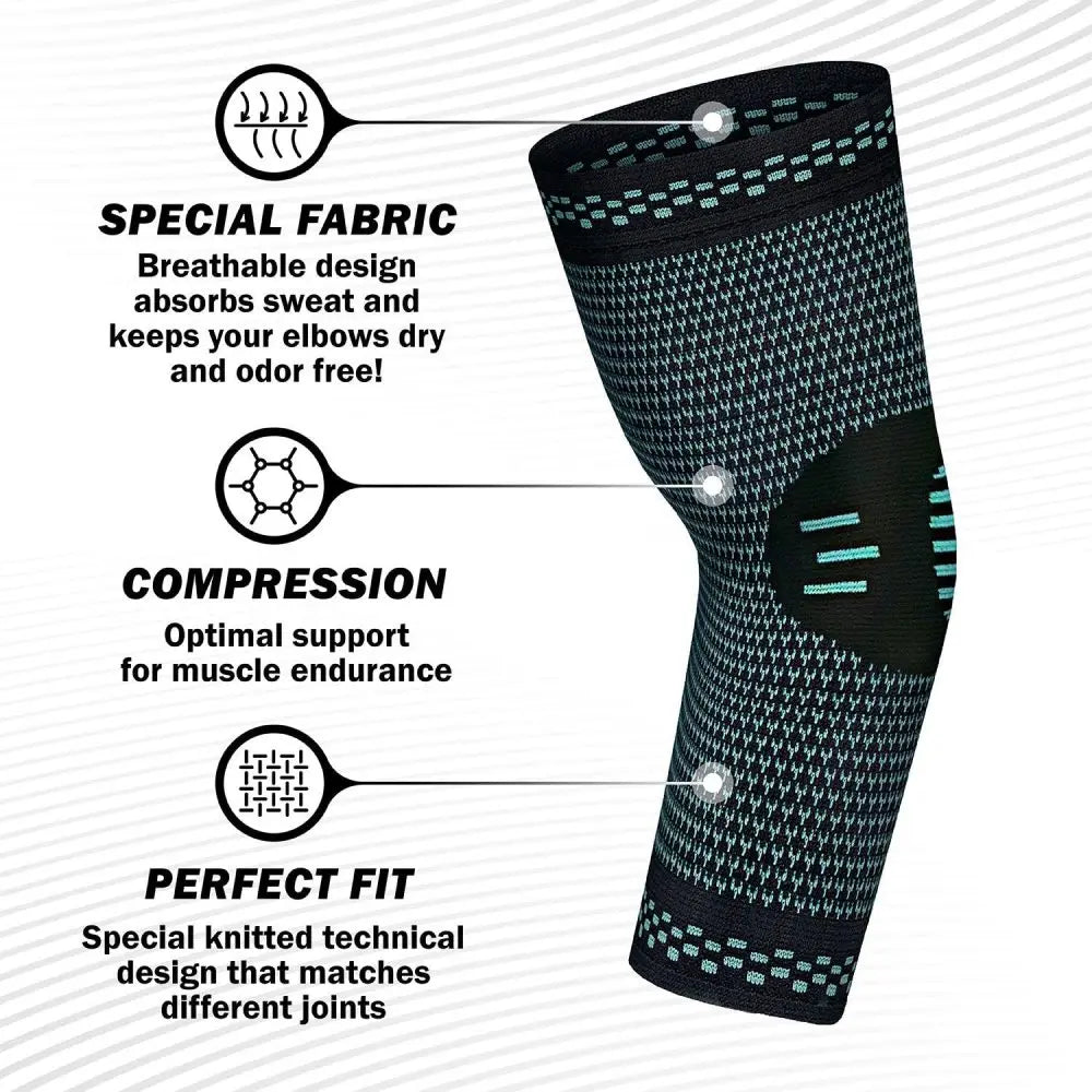 1 pièces élastique coudière bras Sport soutien coude Sport sécurité Cotoveleira respirant bras manchon coudières Compression Coderas - The Sport Shop
