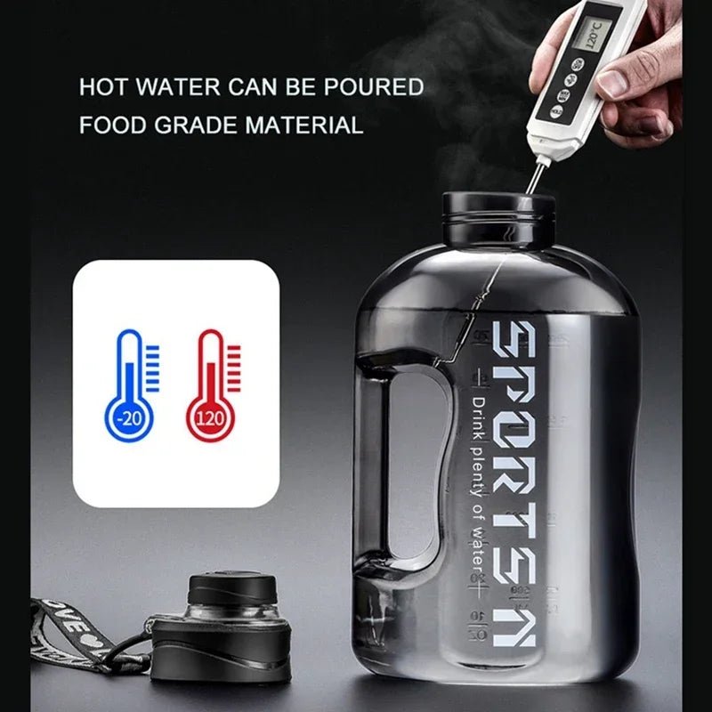 Bouteille d'eau de sport 1,7 l/2,7 l, tasse de cyclisme, Portable, grande capacité, pour Fitness, Camping, bouilloire d'eau pour hommes - The Sport Shop