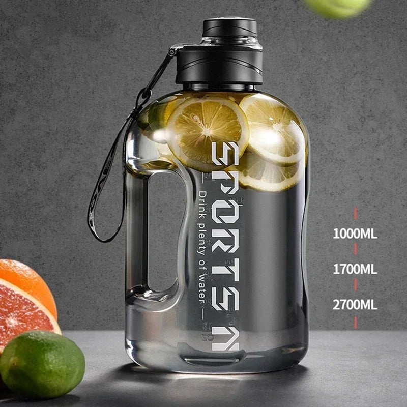 Bouteille d'eau de sport 1,7 l/2,7 l, tasse de cyclisme, Portable, grande capacité, pour Fitness, Camping, bouilloire d'eau pour hommes - The Sport Shop