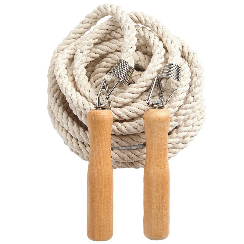 Corde à sauter avec poignée en bois de 3 à 20m, corde à sauter pour Sports de plein air pour adultes, entraînement physique, pour les entraînements en groupe multi - personnes - The Sport Shop
