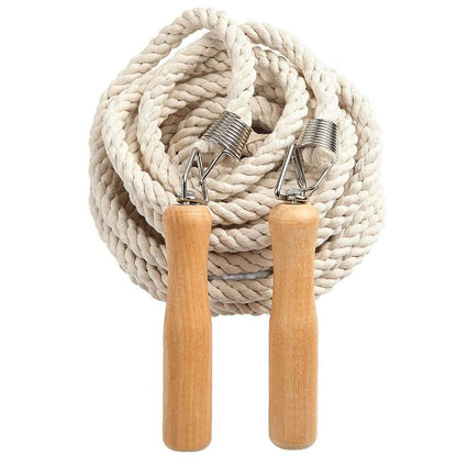 Corde à sauter avec poignée en bois de 3 à 20m, corde à sauter pour Sports de plein air pour adultes, entraînement physique, pour les entraînements en groupe multi - personnes - The Sport Shop