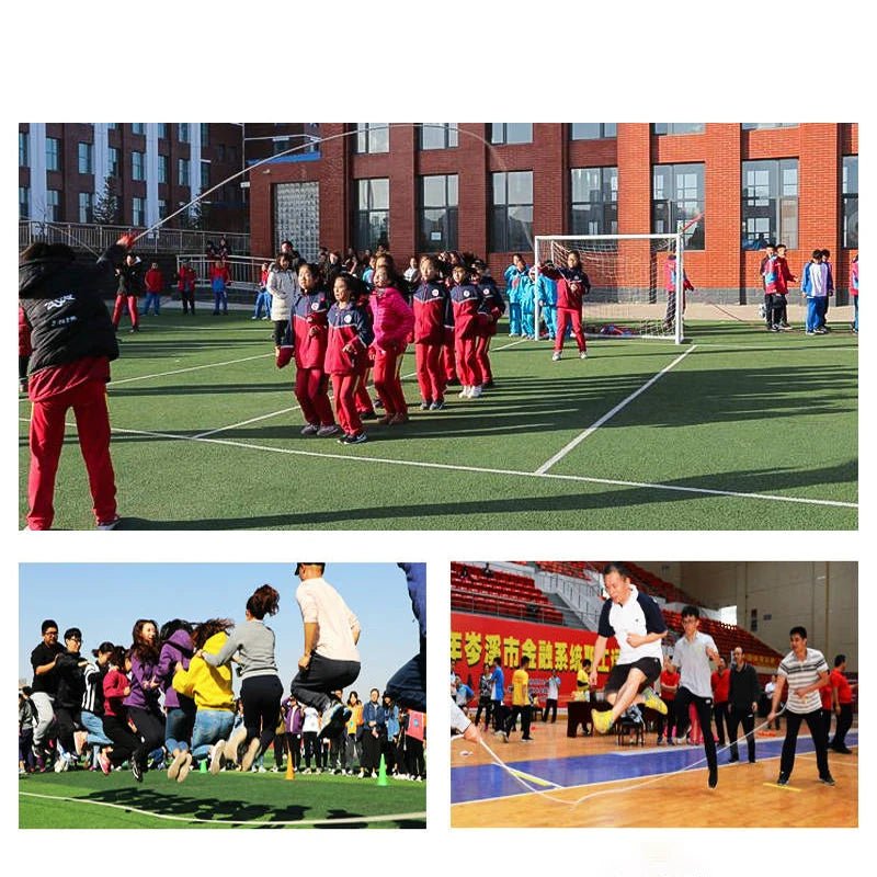 Corde à sauter avec poignée en bois de 3 à 20m, corde à sauter pour Sports de plein air pour adultes, entraînement physique, pour les entraînements en groupe multi - personnes - The Sport Shop