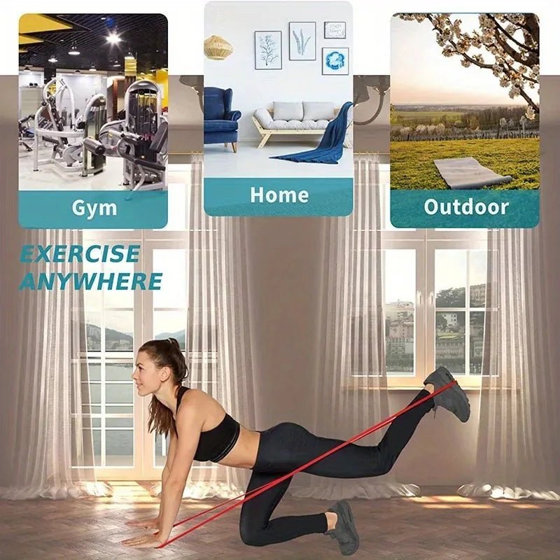 Ensemble de bandes de résistance, bandes d'assistance de traction, bande extensible, exercice d'entraînement lourd pour la physiothérapie, entraînements à domicile - The Sport Shop