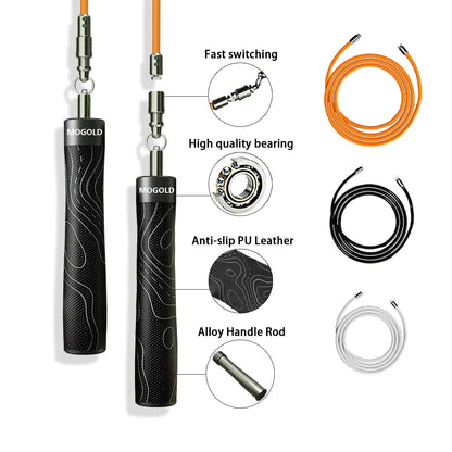 Ensemble professionnel de cordes à sauter à trois cordes, équipement de sport de gymnastique, exercice de Fitness de poids pour adultes à domicile, corde de poids réglable - The Sport Shop