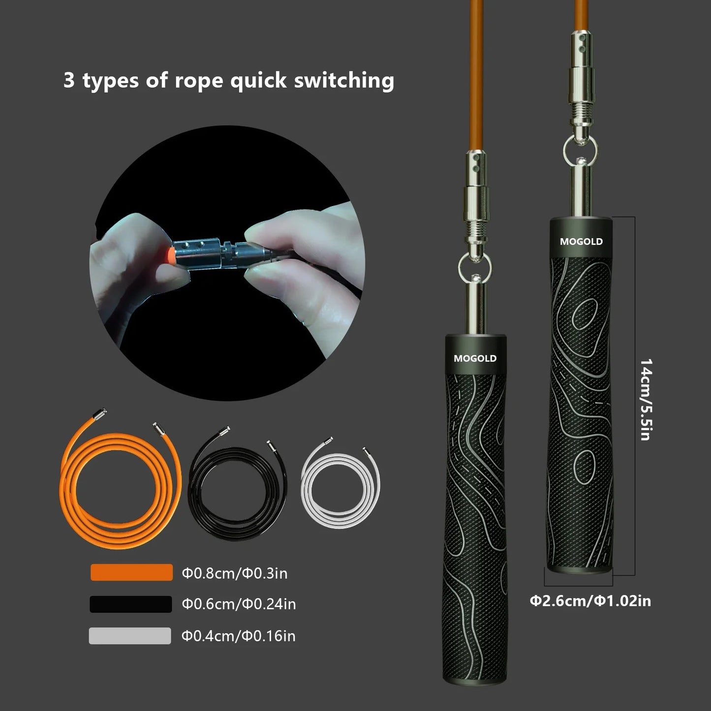 Ensemble professionnel de cordes à sauter à trois cordes, équipement de sport de gymnastique, exercice de Fitness de poids pour adultes à domicile, corde de poids réglable - The Sport Shop