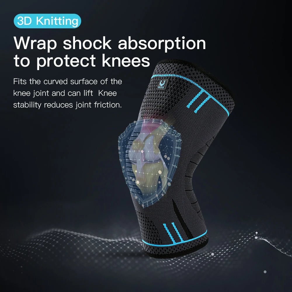 Genouillères élastiques respirantes pour le soutien du genou, manchon de compression, genouillères à ressorts, protecteur de sport de gym, basket - ball, course à pied de volley - ball, 1 PC - The Sport Shop