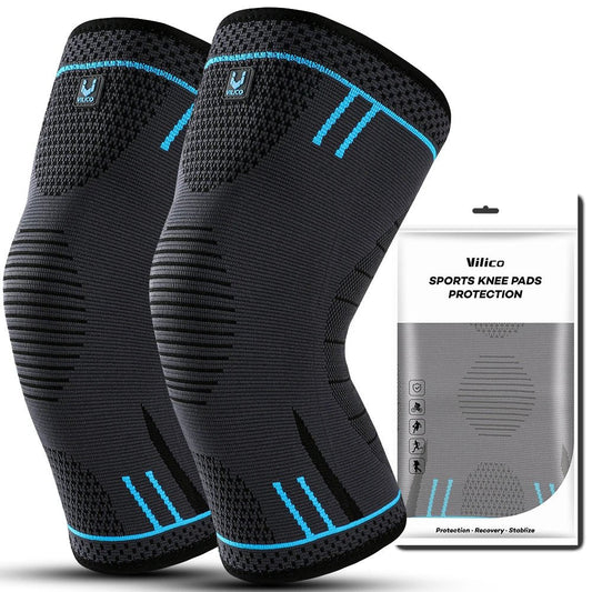 Genouillères élastiques respirantes pour le soutien du genou, manchon de compression, genouillères à ressorts, protecteur de sport de gym, basket - ball, course à pied de volley - ball, 1 PC - The Sport Shop