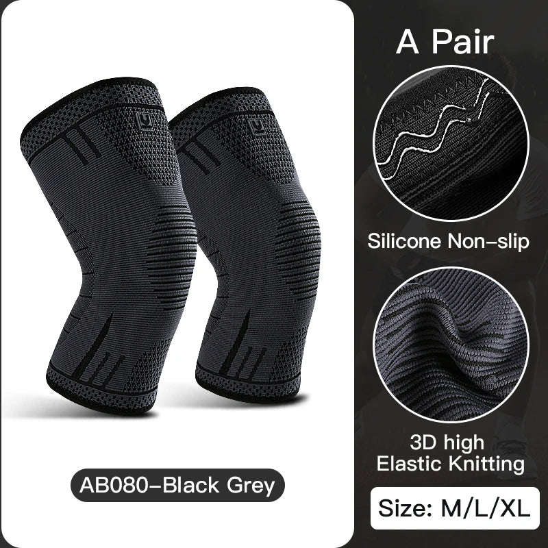 Genouillères élastiques respirantes pour le soutien du genou, manchon de compression, genouillères à ressorts, protecteur de sport de gym, basket - ball, course à pied de volley - ball, 1 PC - The Sport Shop