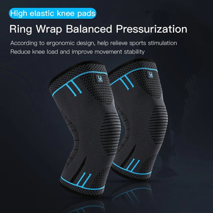 Genouillères élastiques respirantes pour le soutien du genou, manchon de compression, genouillères à ressorts, protecteur de sport de gym, basket - ball, course à pied de volley - ball, 1 PC - The Sport Shop