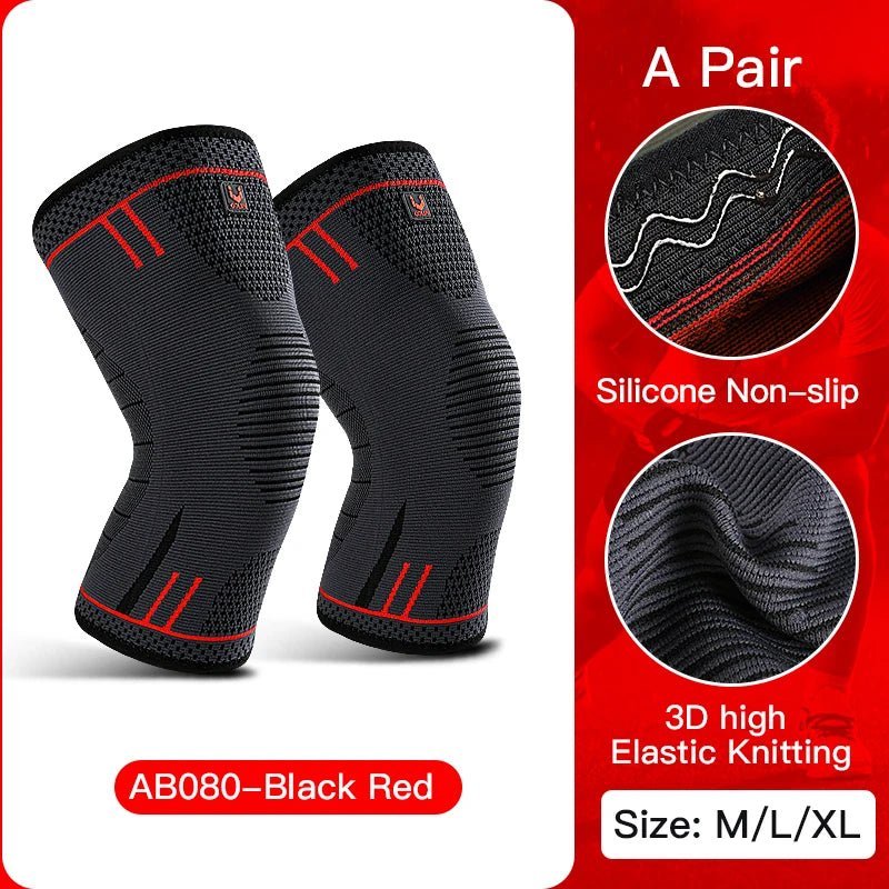 Genouillères élastiques respirantes pour le soutien du genou, manchon de compression, genouillères à ressorts, protecteur de sport de gym, basket - ball, course à pied de volley - ball, 1 PC - The Sport Shop