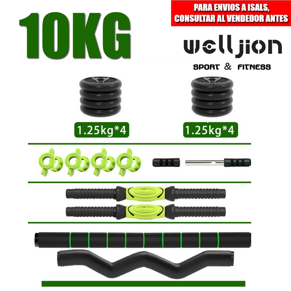 Kit d'haltères réglables (10 kg, 15 kg, 20 kg, 30 kg, 40 kg) - Ensemble d'haltères réglables pour l'entraînement physique et la musculation - Barre de connexion, salle de sport à domicile, homme/femme débutant - The Sport Shop