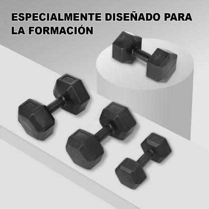 Lot de 2 haltères en PVC et fer sable de 2,5 kg, 3 kg, 5 kg, 7,5 kg, 10 kg, poids de gymnastique, haltères antidérapants, idéal pour l'entraînement de force et la salle de sport à domicile, poids de fitness ergonomiques - The Sport Shop