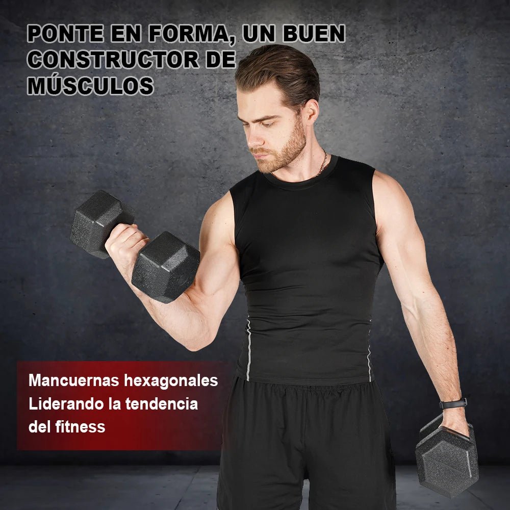 Lot de 2 haltères en PVC et fer sable de 2,5 kg, 3 kg, 5 kg, 7,5 kg, 10 kg, poids de gymnastique, haltères antidérapants, idéal pour l'entraînement de force et la salle de sport à domicile, poids de fitness ergonomiques - The Sport Shop