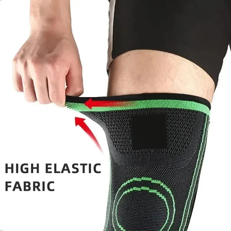 Manchon de compression du genou avec bretelles réglables pour courir, travailler et tenue sportive toute la journée - The Sport Shop