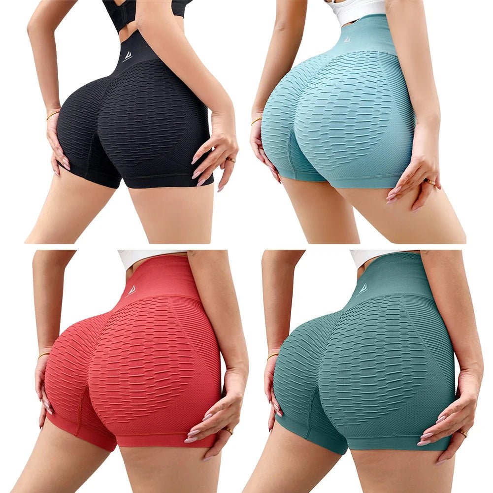 Short d'entraînement pour femmes, short de Yoga, taille haute, contrôle du ventre, pour la gymnastique, la course à pied, l'athlétisme - The Sport Shop