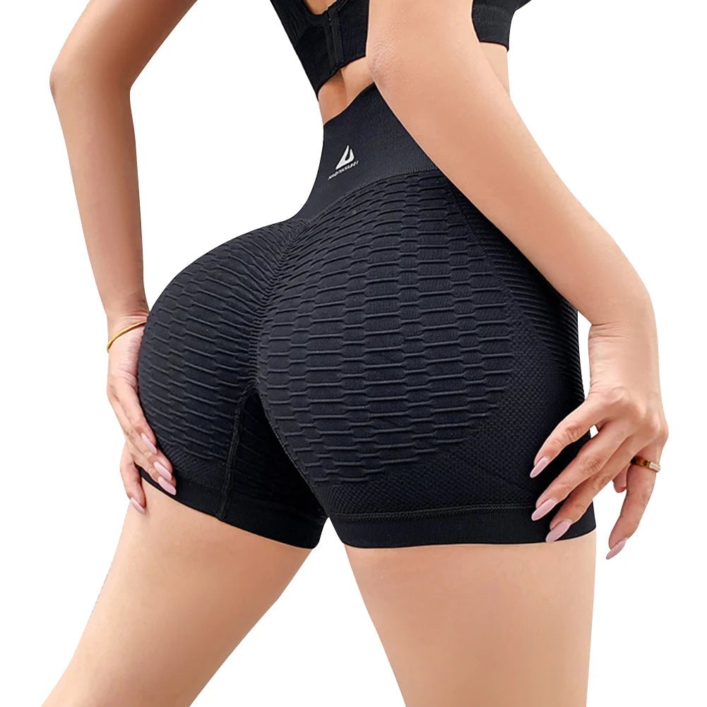 Short d'entraînement pour femmes, short de Yoga, taille haute, contrôle du ventre, pour la gymnastique, la course à pied, l'athlétisme - The Sport Shop