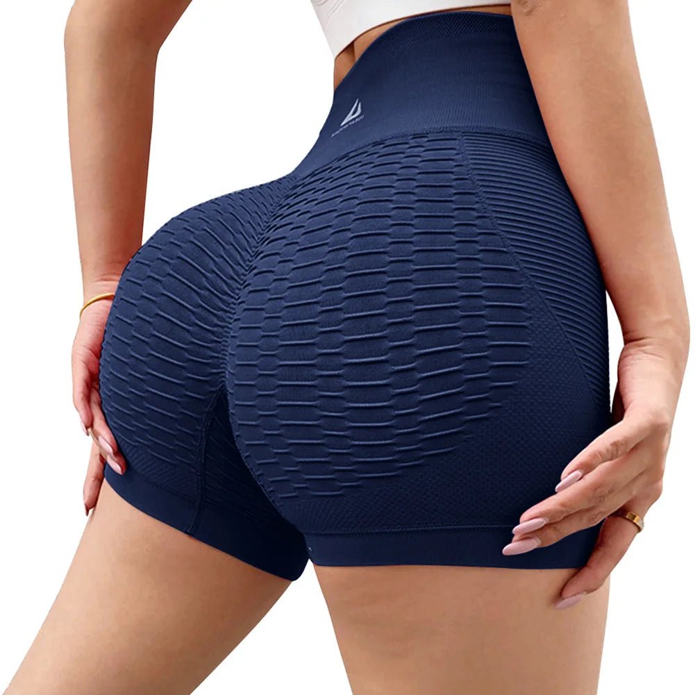 Short d'entraînement pour femmes, short de Yoga, taille haute, contrôle du ventre, pour la gymnastique, la course à pied, l'athlétisme - The Sport Shop