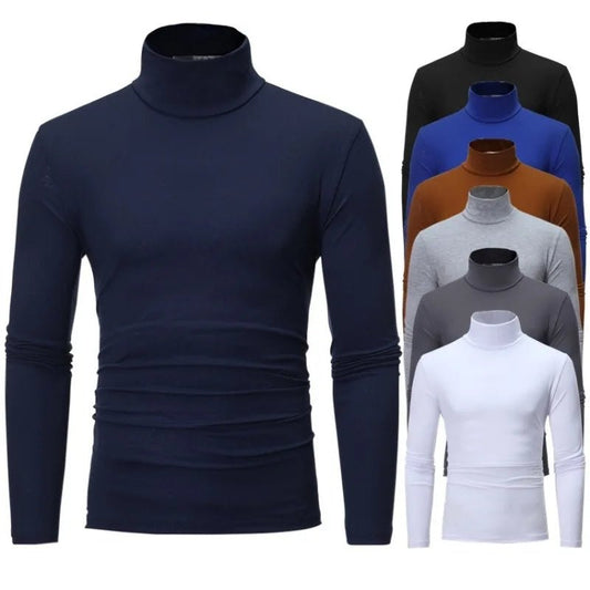 Sous - vêtements thermiques à col haut pour hommes, chemise mince coupe couvertes, t-shirt à manches longues, collants, vêtements d'hiver, automne, Y - Men - The Sport Shop
