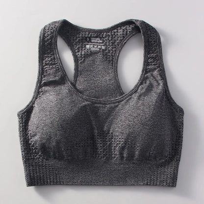 Soutien - gorge de sport rembourré sans couture pour femme, sans fil, dos nageur, yoga, entraînement, salle de sport, vêtements de sport avec perfecPads - The Sport Shop