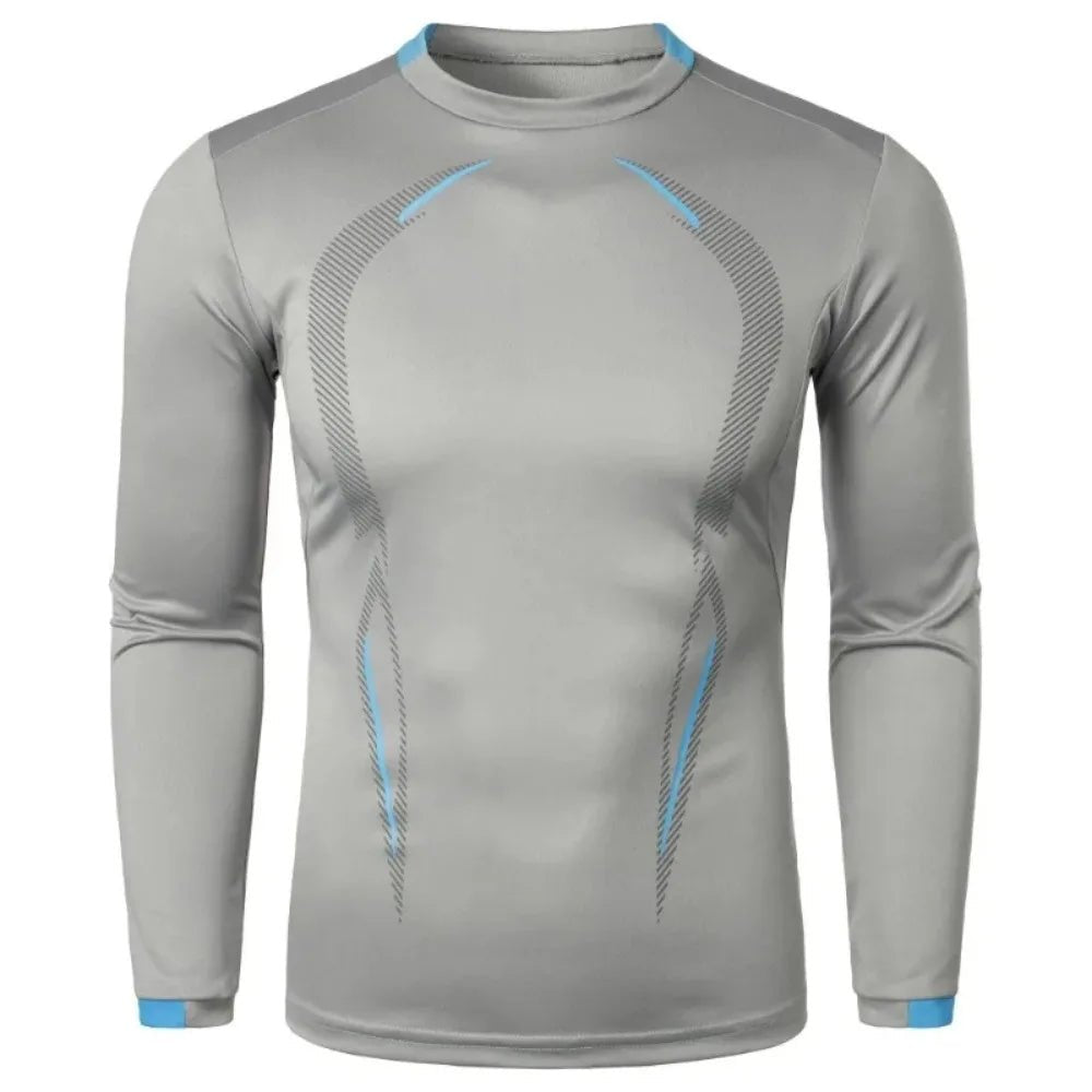 T-shirt à manches longues pour hommes, léger et respirant, à séchage rapide, Streetwear, surdimensionné, sport, Fitness, plein air, automne - The Sport Shop